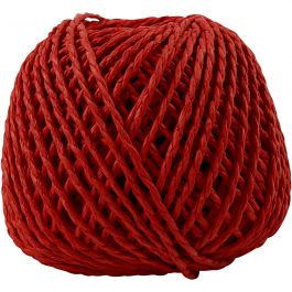 Papiergarn, Dicke 2,5-3 mm, Rot, 150 g, 40 m/ 1 Knäuel [HOB-41732]