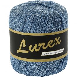 Lurexgarn, L 160 M, Hellblau, 25 g/ 1 Knäuel [HOB-421473]