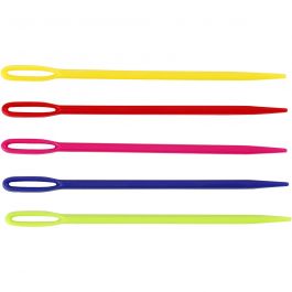 Stricknadel, L 7 cm, Sortierte Farben, 5 Stk/ 1 Pck [HOB-422090]