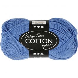 Baumwollgarn, Nr. 8/4, L 170 M, Blau, 50 g/ 1 Knäuel [HOB-431110]