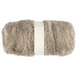 Wolle Kardiert, Natur, 100 g/ 1 Bündl. [HOB-451030]