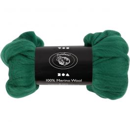 Merinowolle, Dicke 21 my, Grün, 100 g/ 1 Pck [HOB-46030]