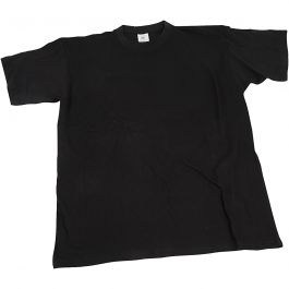 T-Shirts, B 32 cm, Größe 3-4 Jahre, Rundhalsausschnitt, 145 g, Schwarz, 1 Stk [HOB-47220]