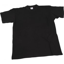 T-Shirts, B 55 cm, Größe large, Rundhalsausschnitt, 145 g, Schwarz, 1 Stk [HOB-47232]