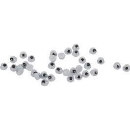 Wackelaugen, nicht selbstklebend, D 4 mm, 1000 Stk/ 1 Pck [HOB-501041]