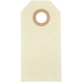 Manila-Anhänger, Größe 3x6 cm, 250 g, Creme, 30 Stk/ 1 Pck [HOB-510030]