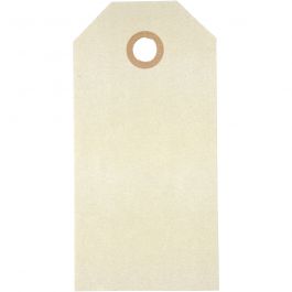 Manila-Anhänger, Größe 5x10 cm, 250 g, Creme, 20 Stk/ 1 Pck [HOB-510050]
