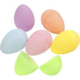 Eier, H 6 cm, D 4 cm, Pastellfarben, 12 Stk/ 1 Pck [HOB-51033]
