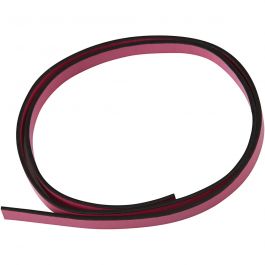 Lederband Imitat, B 10 mm, Dicke 3 mm, Pink, 1 m/ 1 Pck [HOB-51483]