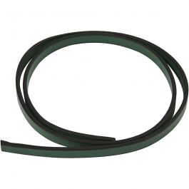 Lederband Imitat, B 10 mm, Dicke 3 mm, Grün, 1 m/ 1 Pck [HOB-51489]