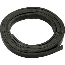 Lederband , B 10 mm, Dicke 3 mm, Schwarz, 2 m/ 1 Pck [HOB-51501]
