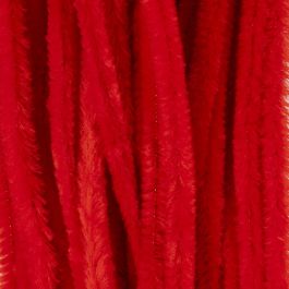 Chenilledraht, L 30 cm, Dicke 9 mm, Rot, 25 Stk/ 1 Pck [HOB-51603]
