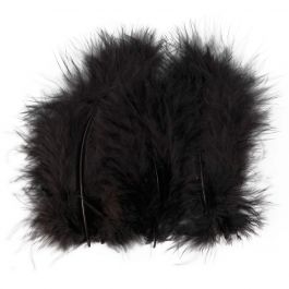 Daunen, Größe 5-12 cm, Schwarz, 15 Stk/ 1 Pck [HOB-51700]