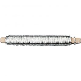 Blumendraht, Dicke 0,6 mm, Silber, 50 m/ 1 Rolle [HOB-517240]