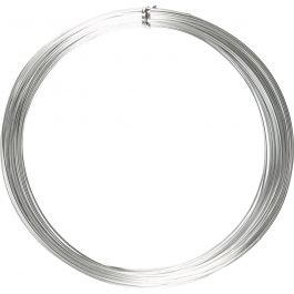 Aluminiumdraht, rund, Dicke 1 mm, Silber, 16 m/ 1 Rolle [HOB-518315]