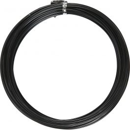 Aluminiumdraht, rund, Dicke 2 mm, Schwarz, 10 m/ 1 Rolle [HOB-518321]