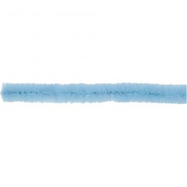 Chenilledraht, L 30 cm, Dicke 6 mm, Blau, 50 Stk/ 1 Pck [HOB-52093]