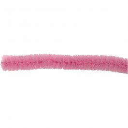 Chenilledraht, L 30 cm, Dicke 9 mm, Pink, 25 Stk/ 1 Pck [HOB-52095]