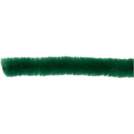 Chenilledraht, L 30 cm, Dicke 9 mm, Dunkelgrün, 25 Stk/ 1 Pck [HOB-52098]