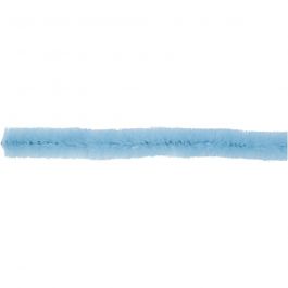 Chenilledraht, L 30 cm, Dicke 15 mm, Blau, 15 Stk/ 1 Pck [HOB-52105]