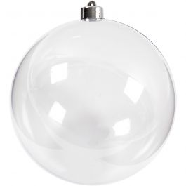 Deko-Kugeln, D 15,6 cm, Transparent, 1 Stk [HOB-52119]