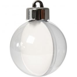 Deko-Kugeln, D 5 cm, Transparent, 10 Stk/ 1 Pck [HOB-52143]