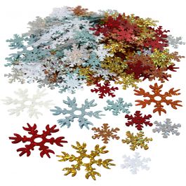 Pailletten - Sortiment, Größe 25+45 mm, Sortierte Farben, 250 g/ 1 Pck [HOB-52181]