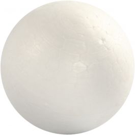 Styropor-Kugeln, D 6 cm, Weiß, 5 Stk/ 1 Pck [HOB-543060]