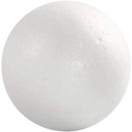 Styropor-Kugeln, D 6 cm, Weiß, 50 Stk/ 1 Pck [HOB-543062]
