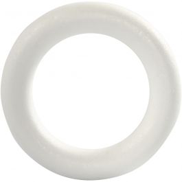 Ring, Größe 17 cm, Dicke 30 mm, Weiß, 1 Stk [HOB-54317]