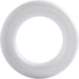 Ring, Größe 21,5 cm, Dicke 45 mm, Weiß, 1 Stk [HOB-54318]