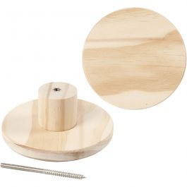 Garderobe, Runde Platte, T 4,5 cm, D 11 cm, 1 Stk [HOB-54406]
