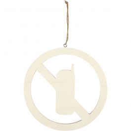 Schild, Keine Mobiltelefone, Größe 21,3 cm, Dicke 0,9 cm, 1 Stk [HOB-54456]