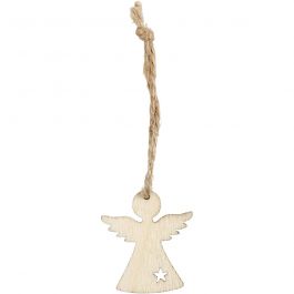 Weihnachtsanhänger, H 3,2 cm, B 2,9 cm, Dicke 2,7 mm, 24 Stk/ 1 Pck [HOB-54465]
