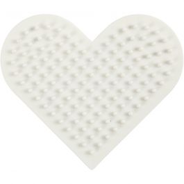 NABBI BioBeads Steckplatte, Kleines Herz, Größe 7x8,5 cm, medium, 1 Stk [HOB-906785]