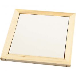 Untersetzer mit Holzrahmen, Größe 15x15 cm, 1 Stk [HOB-55655]