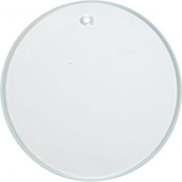 Glasplatten, rund, D 7 cm, Dicke 3 mm, 10 Stk/ 1 Pck [HOB-55802]