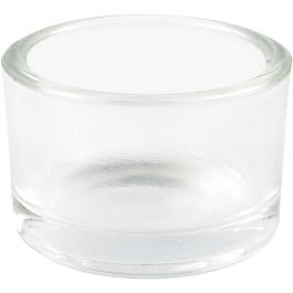 Teelichtglas, H 3,2 cm, D 5 cm, 48 Stk/ 1 Pck [HOB-55832]