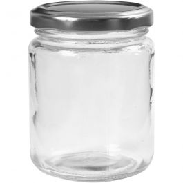 Aufbewahrungsglas, H 9,1 cm, D 6,8 cm, 240 ml, Transparent, 12 Stk/ 1 Pck [HOB-55909]