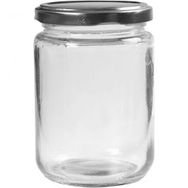 Aufbewahrungsglas, H 11 cm, D 7,5 cm, 370 ml, Transparent, 6 Stk/ 1 Pck [HOB-55911]
