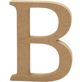 Buchstabe, B, H 13 cm, Dicke 2 cm, 1 Stk [HOB-56311]