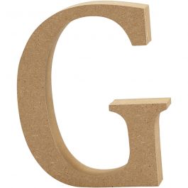 Buchstabe, G, H 13 cm, Dicke 2 cm, 1 Stk [HOB-56316]