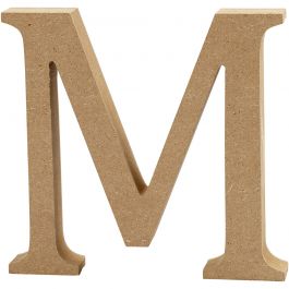 Buchstabe, M, H 8 cm, Dicke 1,5 cm, 1 Stk [HOB-56372]