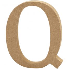 Buchstabe, Q, H 8 cm, Dicke 1,5 cm, 1 Stk [HOB-56376]