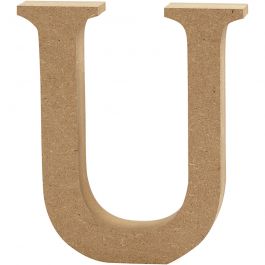 Buchstabe, U, H 8 cm, Dicke 1,5 cm, 1 Stk [HOB-56380]