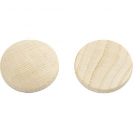 Holzknöpfe, D 25 mm, Dicke 5 mm, 150 Stk/ 1 Pck [HOB-56652]