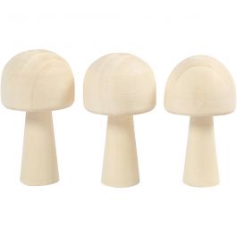 Pilz, H 5,2 cm, D 2,9 cm, 3 Stk/ 1 Pck [HOB-56935]