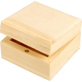 Schmuckkasten, Größe 6x6x3,5 cm, 1 Stk [HOB-576290]
