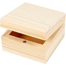 Schmuckkasten, Größe 6x6x3,5 cm, 2 Stk/ 1 Pck [HOB-576291]