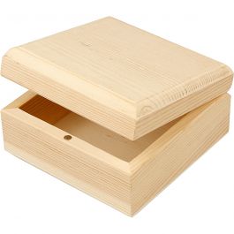 Holzkasten, Größe 9x9x5 cm, 8 Stk/ 1 Pck [HOB-57732]